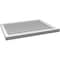 Ekena Millwork Vertical Surface Mount PVC Gable Vent: Functional, w/ 2"W x 2"P Brickmould Sill Frame, 34"W x 26"H GVPVE34X2603SF - alternate 4